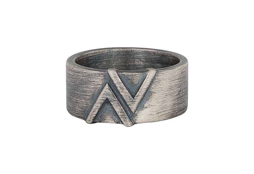 CAÏ Fingerring 925/- Sterling Silber matt oxidiert Dreieck günstig online kaufen