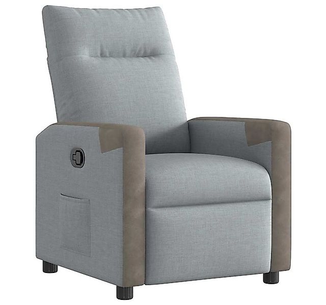 vidaXL Sessel Relaxsessel Hellgrau Stoff (1-St) günstig online kaufen