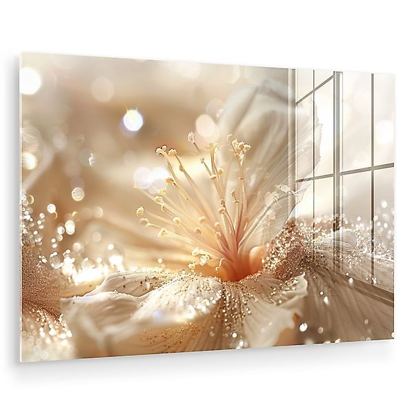 MuchoWow Acrylglasbild Blume - Weiß - günstig online kaufen