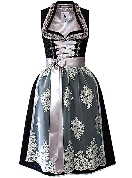 Alpenmärchen Dirndl Dirndl Evi in schwarz günstig online kaufen