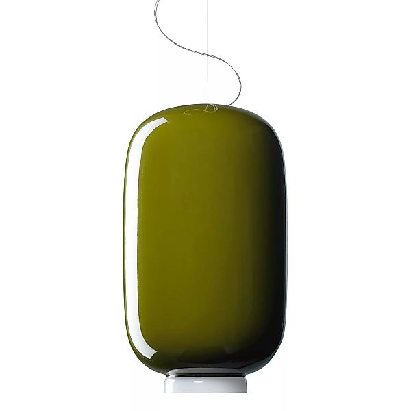 Foscarini - Chouchin 2 Pendelleuchte - grün/lackiert/H x Ø 43x22cm/dimmbar günstig online kaufen