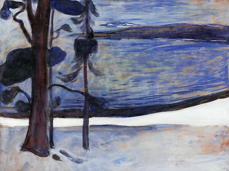Poster / Leinwandbild - Edvard Munch: Winter In Nordstrand günstig online kaufen