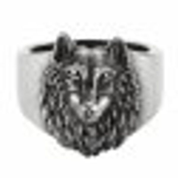 Ring 925/- Sterling Silber oxidiert Wolf Europa günstig online kaufen