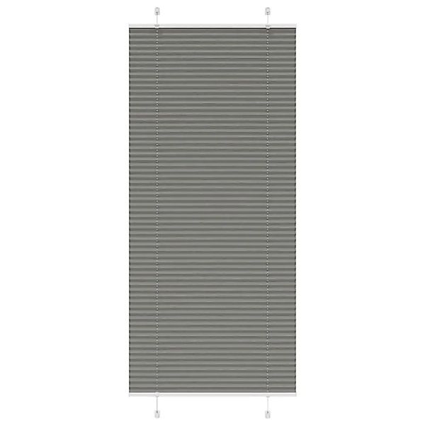 vidaXL Plissee Anthrazit 95x200 cm Stoffbreite 94,4 cm Polyester 4015108 günstig online kaufen