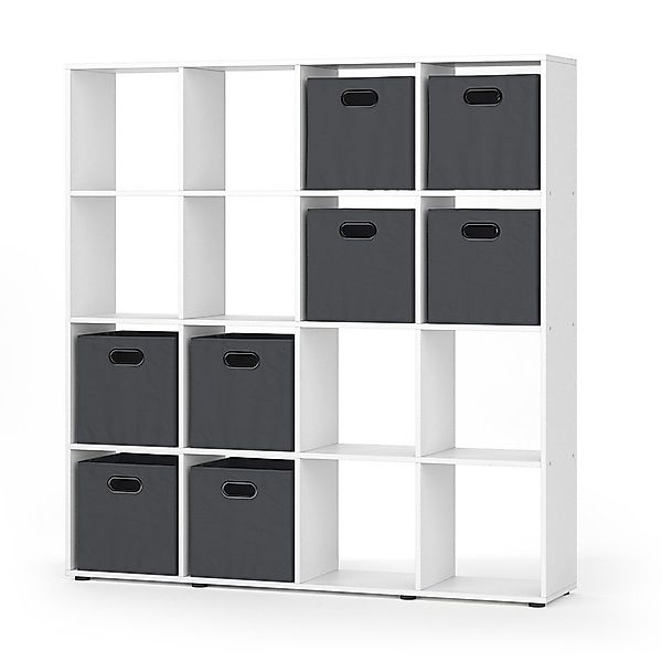 Vicco Raumteiler Karree, Weiß, 138.5 x günstig online kaufen