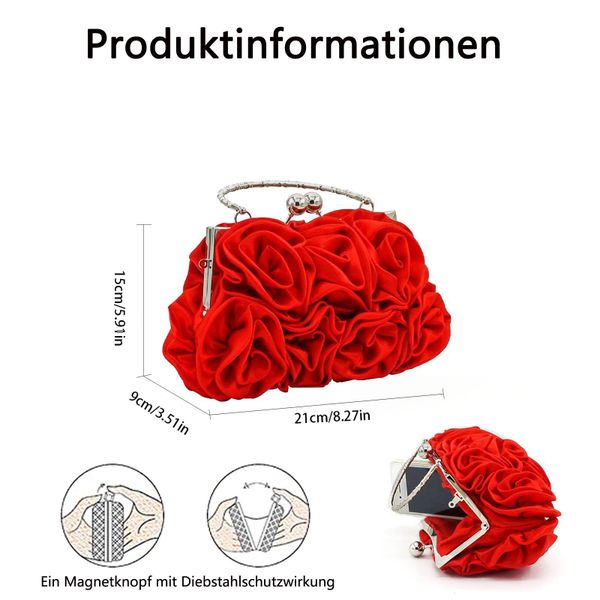 Coonoor Abendtasche Abend-Clutch für Damen, florales günstig online kaufen