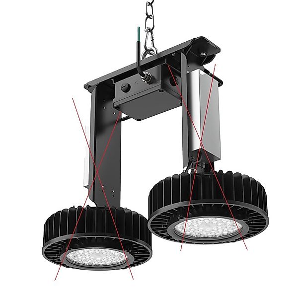 DOTLUX Halterung Duo fuer DOTLUX LED-Hallenstrahler COOLER - 5261 günstig online kaufen