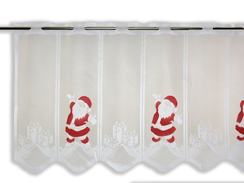 Clever-Kauf-24 Scheibengardine Scheibengardine Weihnachtsmann Geschenk, HxB günstig online kaufen