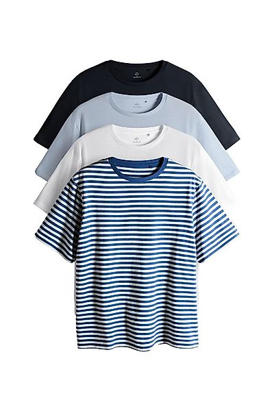 The Set T-Shirt The Set Relaxed Fit Kurzarm-T-Shirts, 4er-Pack (4-tlg) günstig online kaufen