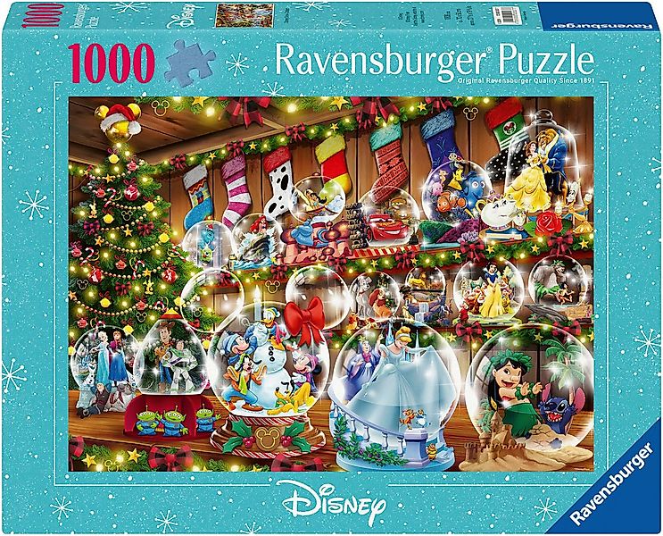 Ravensburger Puzzle Disney Classics, Schneekugelparadies, 1000 Puzzleteile, günstig online kaufen