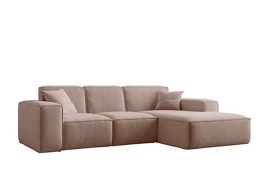 Kaiser Möbel Ecksofa Eckcouch L form, Wohnzimmer Couch SIENA stoff Poso, Sa günstig online kaufen