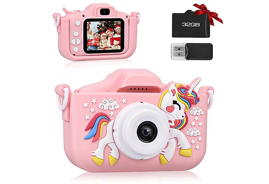 BlingBin 2.0” Display Digitalkamera, 1080P HD Fotoapparat mit 32GB SD Karte günstig online kaufen