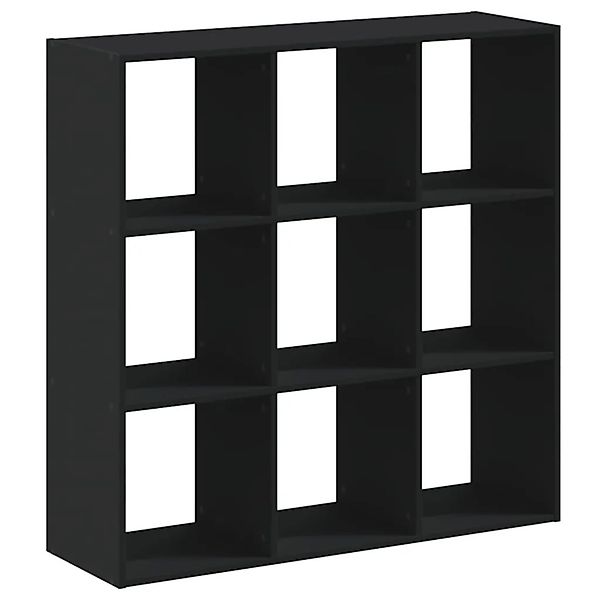 vidaXL Bücherregal Schwarz 102x32x102 cm Holzwerkstoff 852817 günstig online kaufen