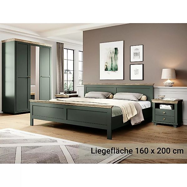 Schlafzimmer Komplett Set EPSOM-83 Doppelbett Liegefläche 160 x 200 cm, in günstig online kaufen