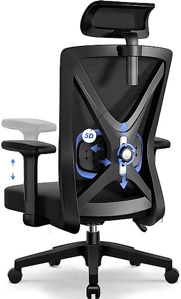 Hiazurm Bürostuhl Bürostuhl, Chefsessel, Ergonomischer Schreibtischstuhl, C günstig online kaufen