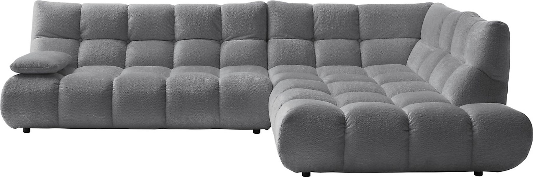 Home affaire Ecksofa "Cozy Bubble, mit klappbarer Armlehne, Breite 324 cm" günstig online kaufen