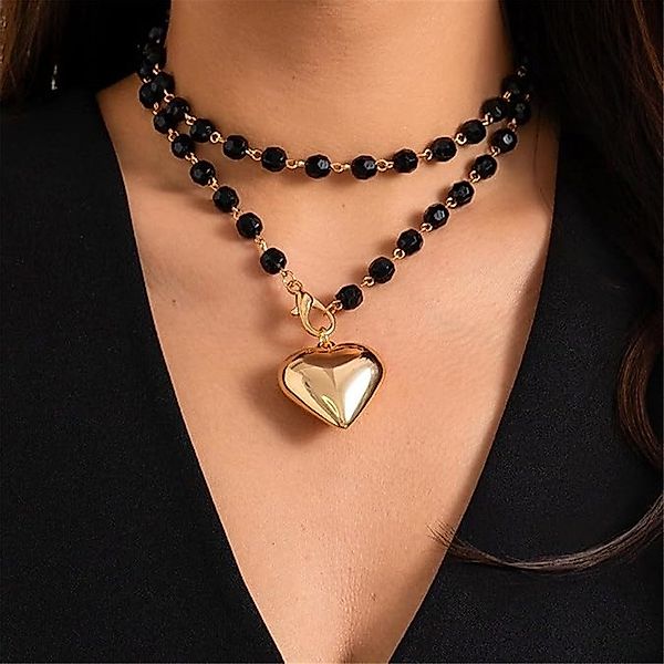 RWEUOQ Kette mit Anhänger Halskette 2layer günstig online kaufen