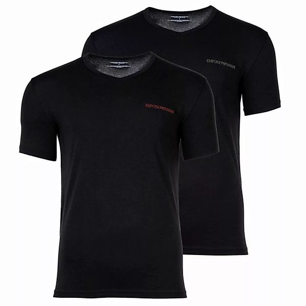 Emporio Armani T-Shirt Herren T-Shirt, 2er Pack - CORE LOGOBAND, V-Neck günstig online kaufen