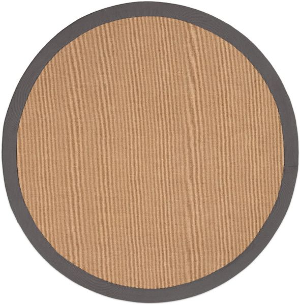 carpetfine Sisalteppich "Sisal" rund 5 mm Höhe mit farbiger Bordüre, Anti-R günstig online kaufen