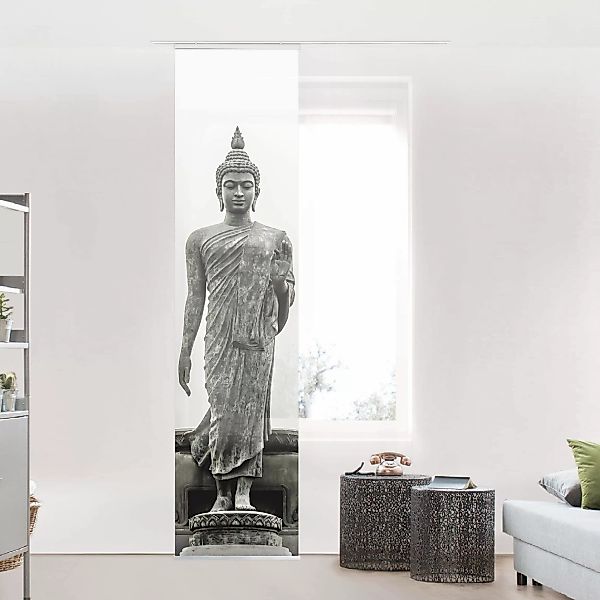 Schiebegardine Set Buddha Statue günstig online kaufen