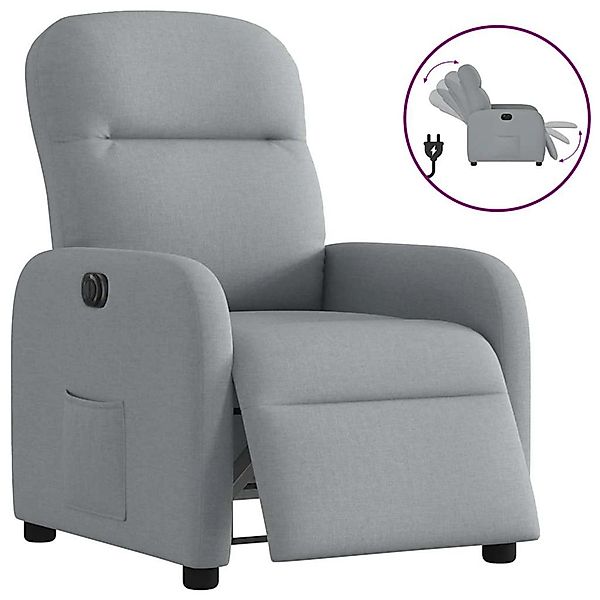 vidaXL Relaxsessel Elektrisch Hellgrau Stoff 3302952 günstig online kaufen