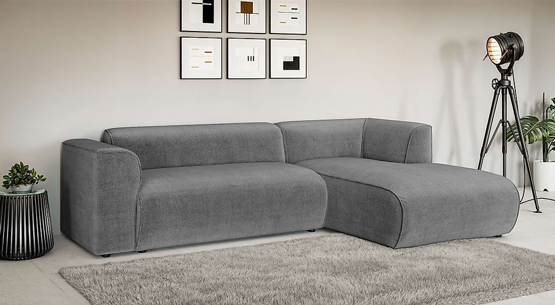 Home affaire Ecksofa "MERID L-Form (257 cm), zeitlos & stilvolles Design," günstig online kaufen