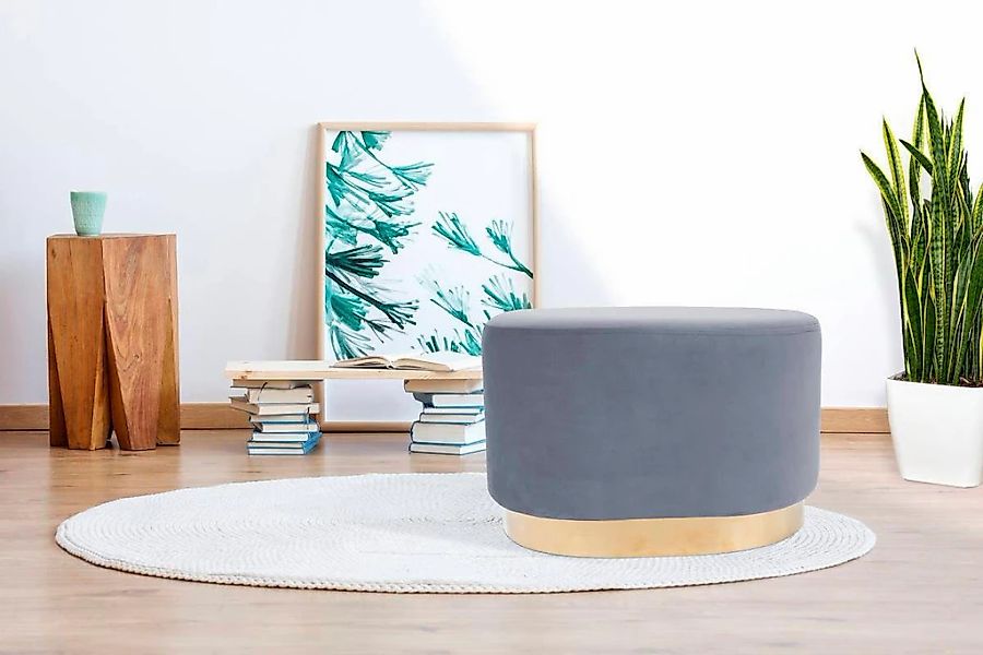 Kayoom Hocker "Nano 410, Hocker in stilvollem Design, ovale Form, mit Fuß a günstig online kaufen