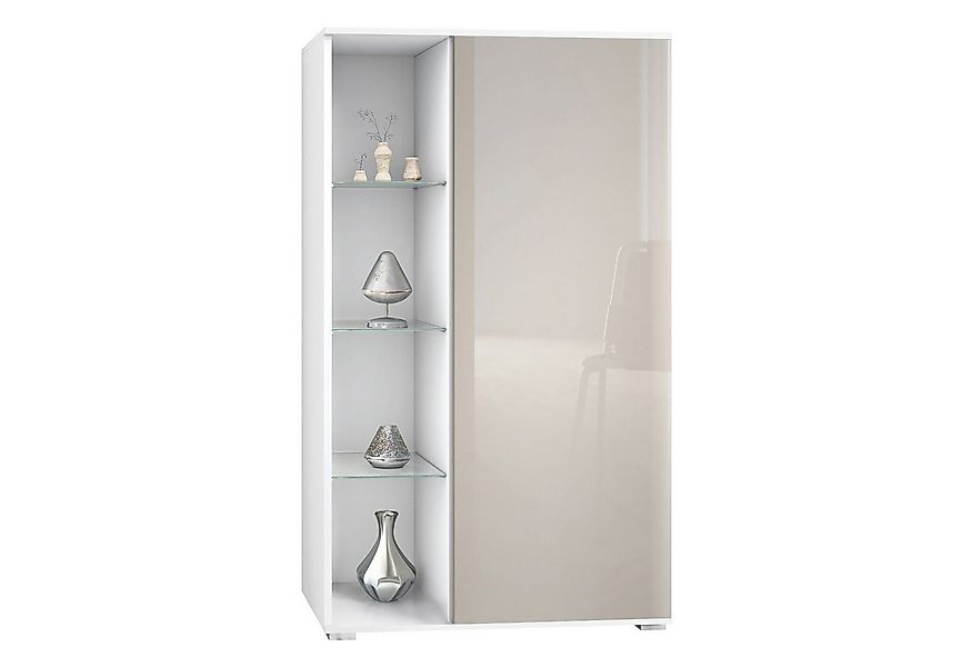 Vladon Standvitrine Davos (Standvitrine, mit 3 Glasböden und 8 Fächer) Weiß günstig online kaufen