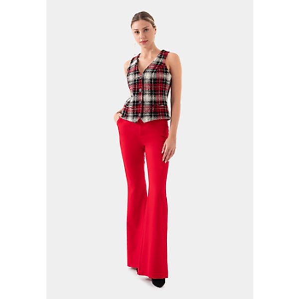 Just Like You  Hosen Rote verkürzte Damenhose günstig online kaufen