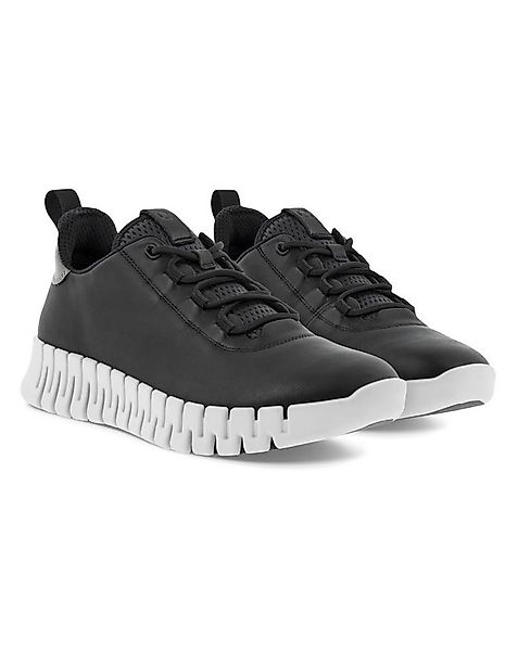 Ecco Gruuv Lea (weiches Nappaleder) schwarz Damen Sneaker günstig online kaufen