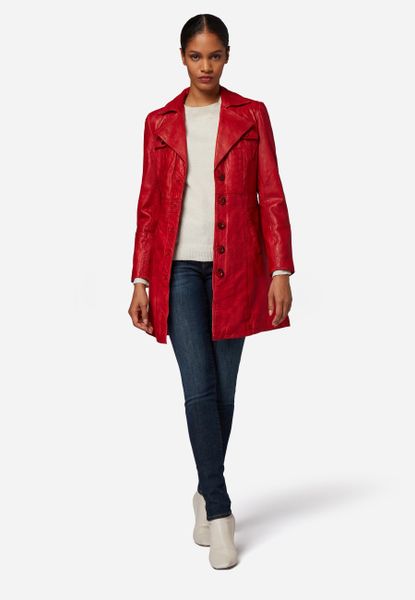 RICANO Ledermantel Lucy Ledermantel mit Reverskragen günstig online kaufen