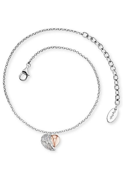 Engelsrufer Fußkette mit Anhänger Heartwing Bicolor günstig online kaufen