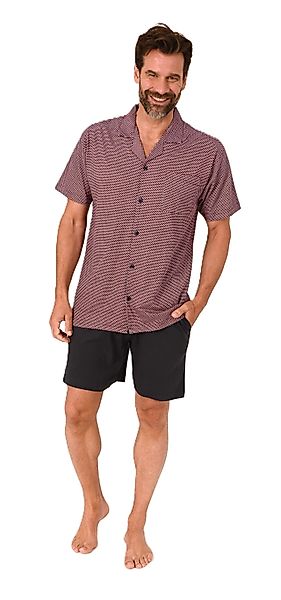 Normann Pyjama Herren Kurzarm Schlafanzug Shorty günstig online kaufen
