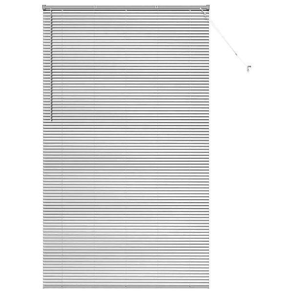 vidaXL Balkenjalousien mit Vorhängen Silber 220 x 130 cm Aluminium 42005953 günstig online kaufen