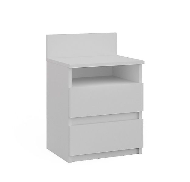 Vicco Nachtschrank Monty, Weiß, 39.6 x 59.1 cm günstig online kaufen