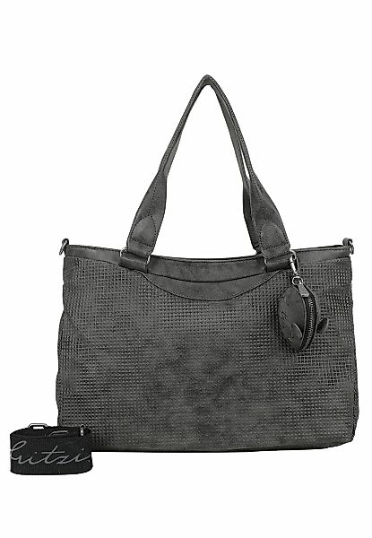 Fritzi aus Preußen Henkeltasche "Joly Waffly Black", mit kleiner Retro-Pock günstig online kaufen