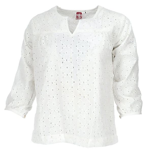 Guru-Shop Longbluse Leichte Baumwollbluse, bestickte Boho.. alternative Bek günstig online kaufen