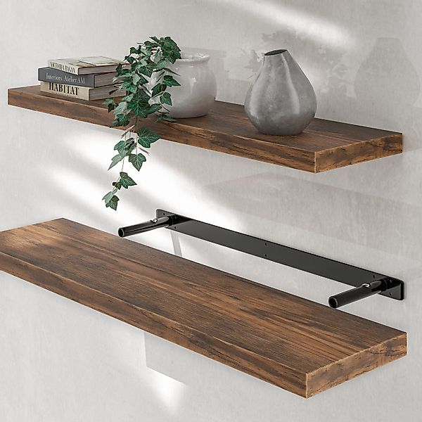 Casaria Wandboard, Dunkle Eiche Hängeregal mit günstig online kaufen