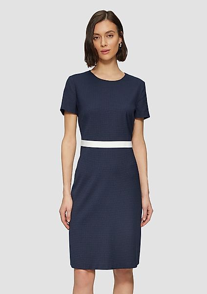 s.Oliver Minikleid Kleid Fein gepunktetes Etuikleid günstig online kaufen