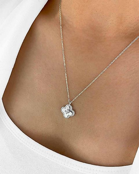 DANIEL CLIFFORD Kette mit Anhänger 'Madlen' Damen Halskette Silber 925 Clov günstig online kaufen