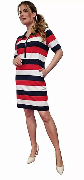 Estefania for woman Jerseykleid Maritim-gestreift mit Polo-Kragen günstig online kaufen
