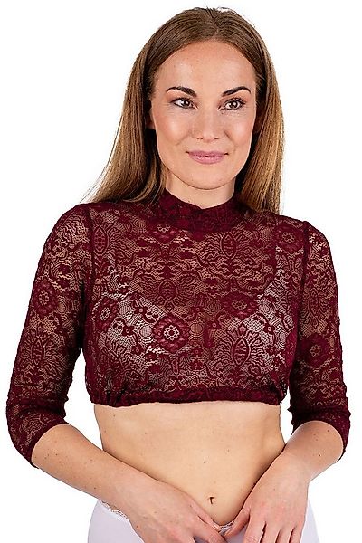 Hammerschmid Dirndlbluse Dirndlbluse - BABSI - weinrot günstig online kaufen