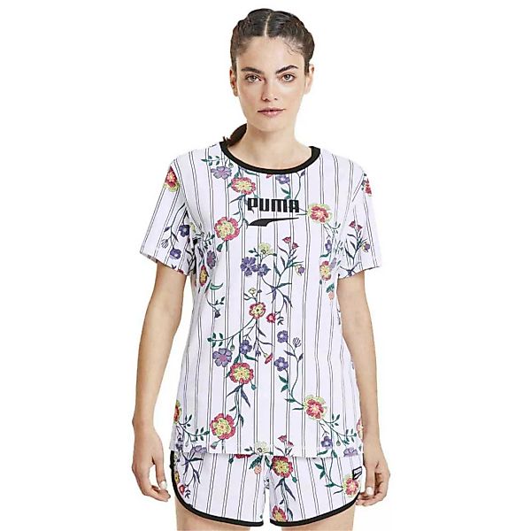 Puma Select Downtown All Over Print Kurzärmeliges T-shirt L Puma White günstig online kaufen