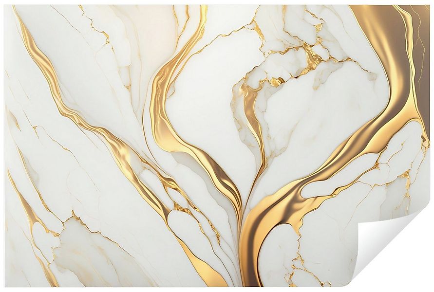 Wallarena Fototapete Marmor Glamour Gold Vlies Tapete Wohnzimmer Schlafzimm günstig online kaufen