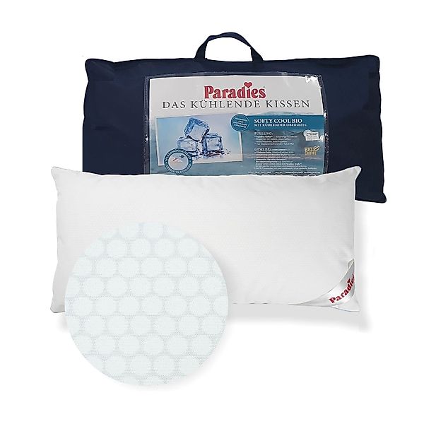 Paradies Softy Cool Bio kühlendes Kopfkissen Kissen Kühlkissen 40x80 günstig online kaufen