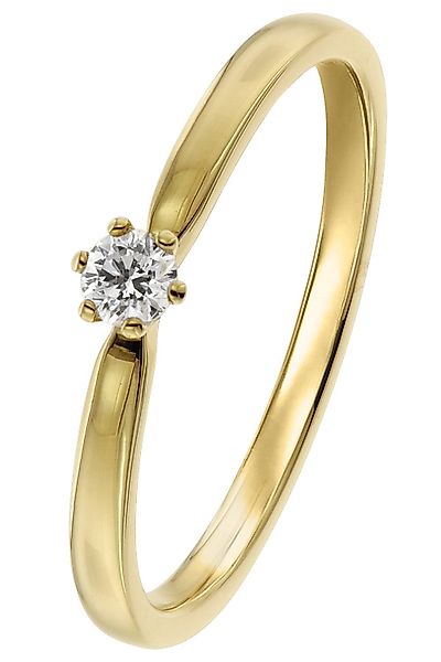 trendor Solitärring Damen Diamantring Gold 585/14K günstig online kaufen