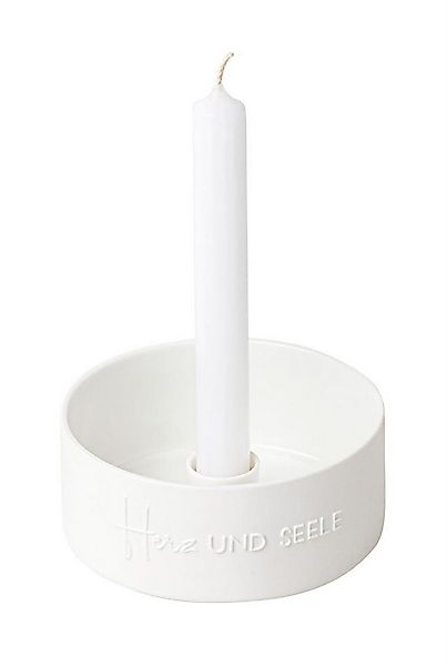 Räder Design Windlicht räder Porzellankranz Stabkerze "Herz und Seele" 9246 günstig online kaufen