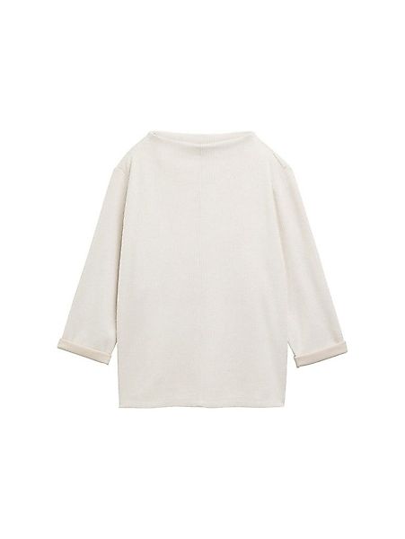 TOM TAILOR Rundhalspullover Sweatshirt In Melange-Optik günstig online kaufen