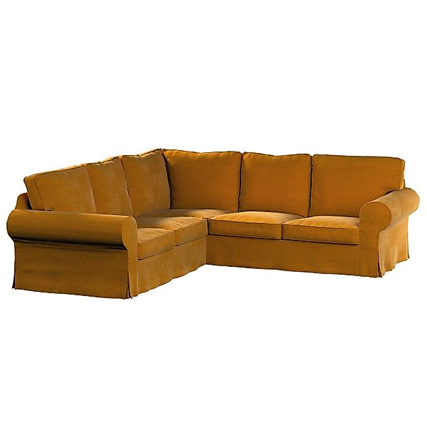 Bezug für Ektorp Ecksofa, honiggelb, Sofahusse für Ektorp Ecksofa, Velvet ( günstig online kaufen