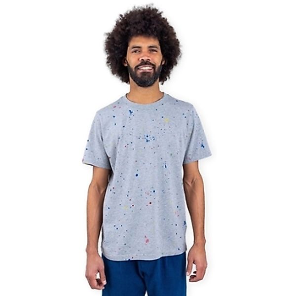 Brava Fabrics  T-Shirt Splash Paint T-Shirt - Grey günstig online kaufen